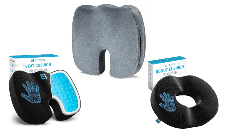 Banner seat cushions and memory foam donut