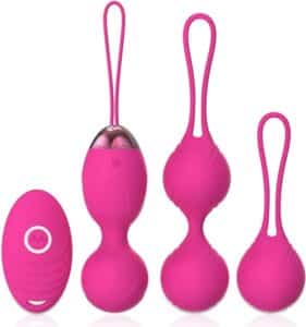 Kegel Exercise Weights Kit for Women – 2 in 1 Pelvic Exercise Balls with Remote – Bladder Control & Pelvic Floor Strengthening Device