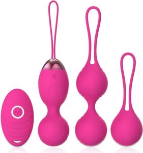 Kegel Exercise Weights Kit for Women – 2 in 1 Pelvic Exercise Balls with Remote – Bladder Control & Pelvic Floor Strengthening Device