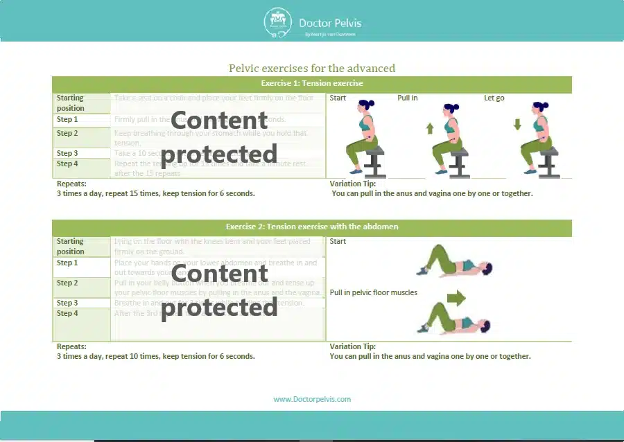 Pelvic floor exercises During pregnancy advanced