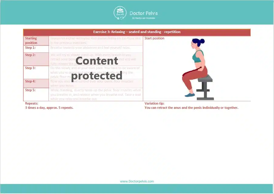 Relaxing pelvic floor exercises Men expert