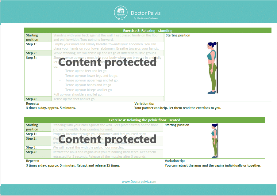 Relaxing pelvic floor exercises women advanced