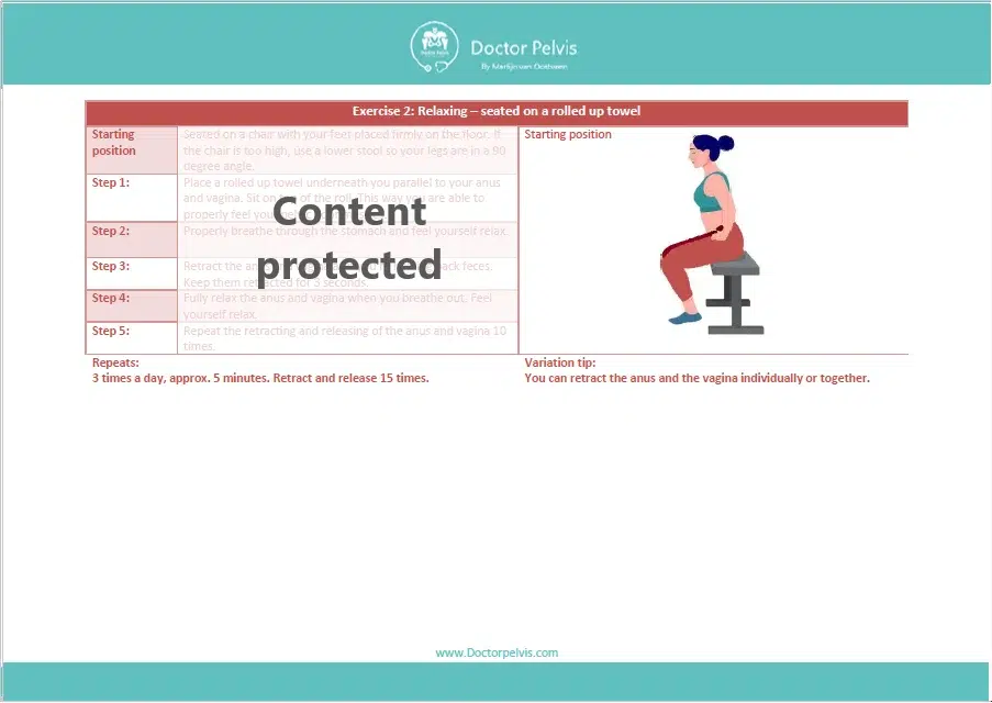 Relaxing exercises pelvic floor women expert