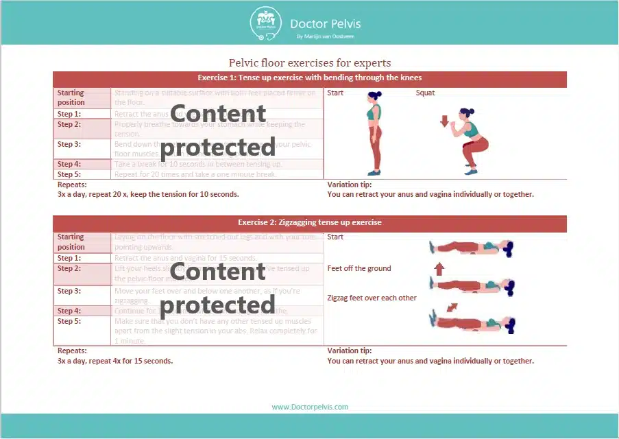 Strengthening pelvic floor exercises women expert
